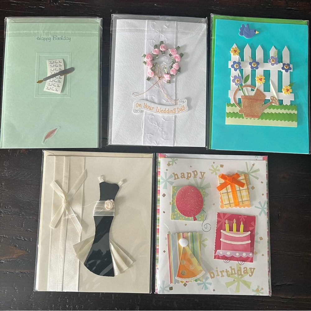 Bundle of 5 Assorted Greeting Cards